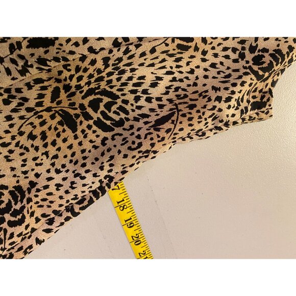 Studio I Leopard Print Sleeveless Midi Dress Size 10 - Picture 7 of 9